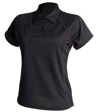 Finden + Hales LV371 Finden and Hales Ladies Performance Piped Polo Shirt